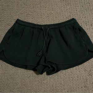 Dark Green Brandy Melville Summer Thermal Shorts